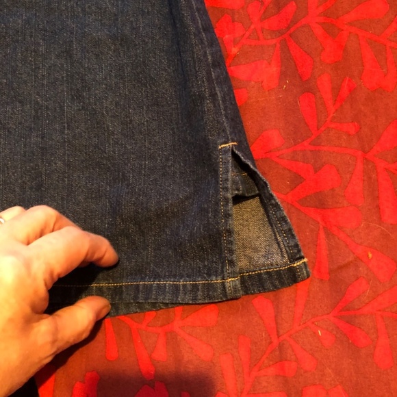 Nevada size 16 Jean skort. Zipper, belt holders, slits in sides, - Picture 2 of 8